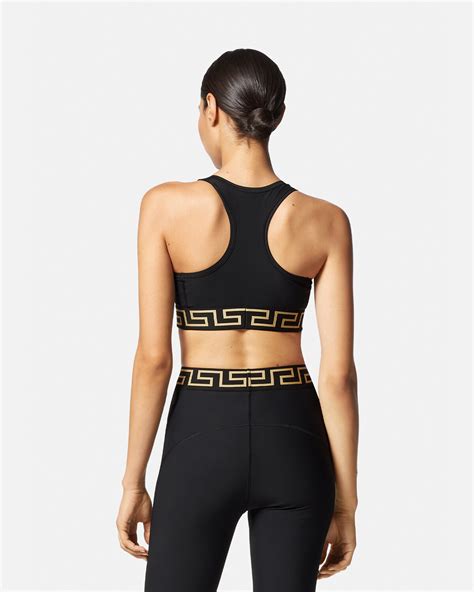 versace greek key sports bra|Greca Border Gym Sports Bra .